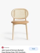 Dining Chair John Lewis Cane Leather Natural FSC Certified Rare Find RRP£299