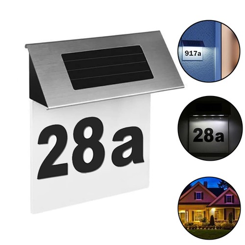 Solar doorplate number light - solar,