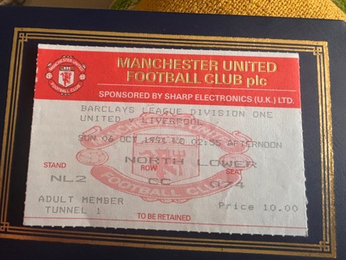 Ticket stub manchester - -,