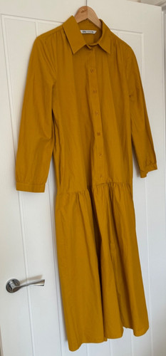 Zara shirt dress midi - zara,