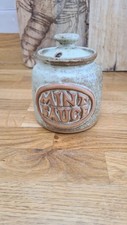 Tremar Presingoll Cornish Pottery Lidded Stoneware Mint Sauce Pot Jar Cornwall