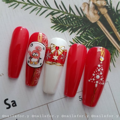 Red christmas press - press, on