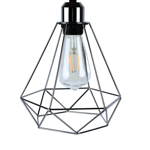 Vintage metal shade pendant - vintage,