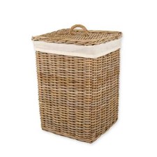 Grey & Buff Square Rattan