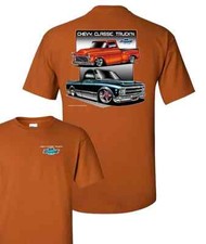 Chevy c10 shirt orange - c10,