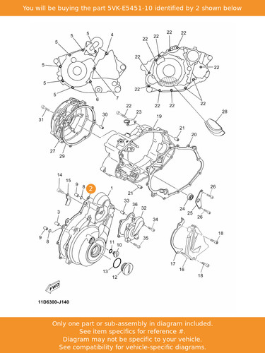 Yamaha gasket crankcase - yamaha, gasket,