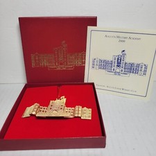 Vintage 2000 Augusta Military Academy Metal Christmas Ornament Original Box