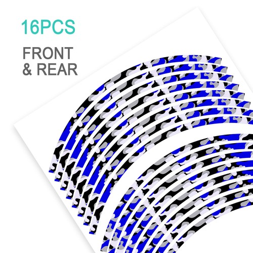 Blue inch tape stripe rim - 17,