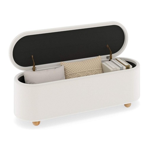 Oval storage bench - storage,