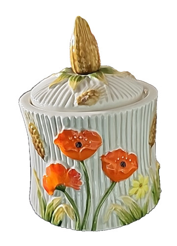 Vintage lefton orange poppy - orange,