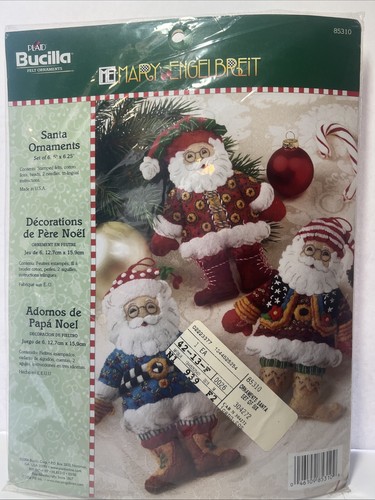 Bucilla santa ornaments mary - bucilla,