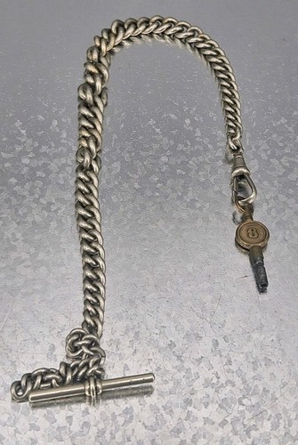 Antique nickel single albert - single,