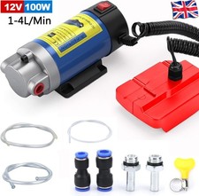 12V 100W Electric Car Oil Extractor Pump Portable Self-Priming Oil Transfer Pump