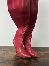 Fendi Red Over Knee Boots