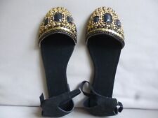 Faith Women's Black Suede Gold