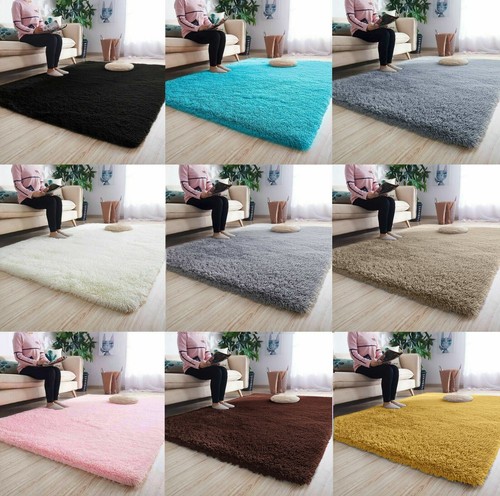 Fluffy rugs anti slip - rugs, shaggy