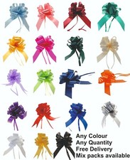 Pull Bows 30mm 50mm Large Florist Ribbon Wedding Car Decor Gift - MULTI LISTING