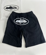 Corteiz Tracksuit Shorts, Medium, Black, White, Unworn