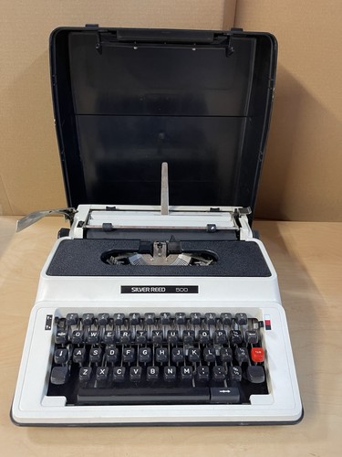 Silver reed 500 - silver, portable