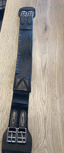 Black dressage leather - black,