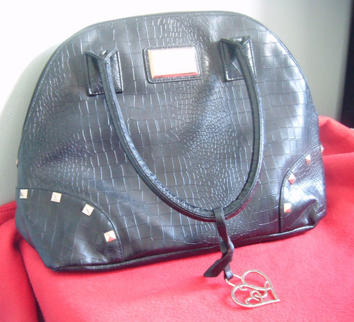 Black lipsy handbag with - black,