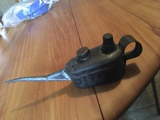 Vintage-Antique OIL CAN,Berkel's Oils,Hand Pumped Small Oil Can,Untested,VGC 7”