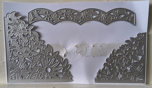 Floral corner edge border - corner,