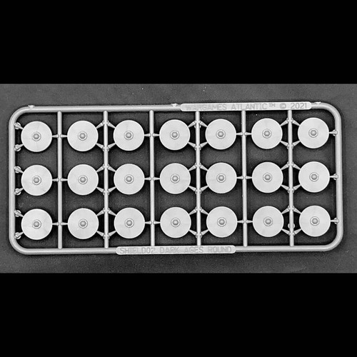 28mm dark age shields - dark,