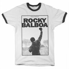 Officially Licensed Rocky Balboa - It Ain't Over Ringer T-Shirt S-XXL Sizes