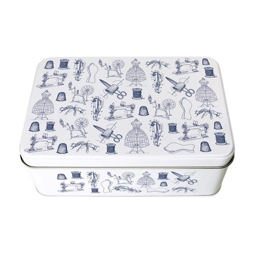 Vintage sewing tin - sewing,