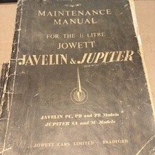 JOWETT JAVELIN & JUPITER 1.5