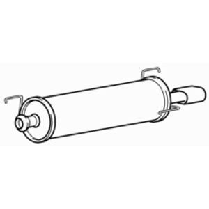 Rear exhaust silencer back box - rear,