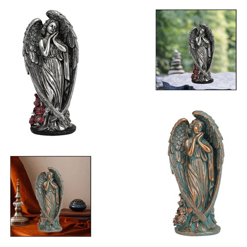 Solar angel garden sculpture - solar,