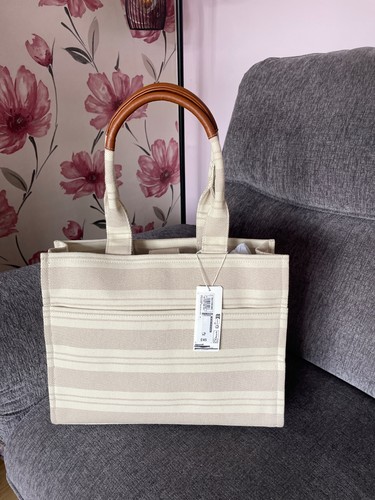 Marks spencer canvas striped - &,