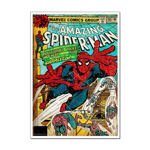 Retro spider man comic - retro, spider-man