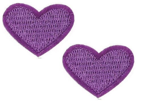 Purple heart patches - patches, iron