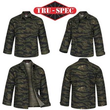 Army Jacket Original US BDU Combat Shirt Light Vintage Uniform Tiger Stripe Camo