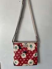 Radley cross body Bag Adjustable Strap Red Cream Poppy Polka Dots