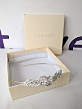 Crystal Valley London Beautiful Silver Diamante Bridal Headband Tiara in Box