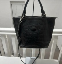 Genuine croc embossed - croc, vintage