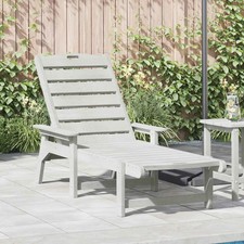 Sun Lounger White 73.5 x 92 x