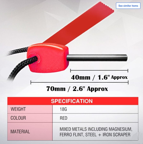 Flint steel striker fire - steel,