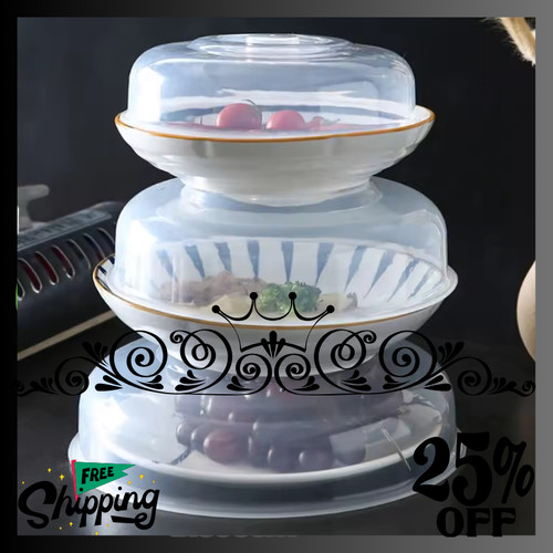 Microwave food plate dish - microwave,