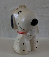 Vintage Snoopy Peanuts Woodstock hanging pot pourri pomander plastic figure 1972