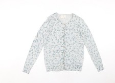 Beacon Cove Women's Grey Floral Cardigan Size 10