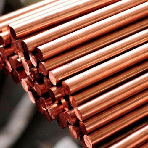 Copper rod bar - copper, red