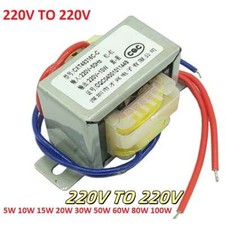 EI 5W 10W 15W 60W TO 100W Power Transformer 1:1 Safety Isolation AC 220V TO 220V