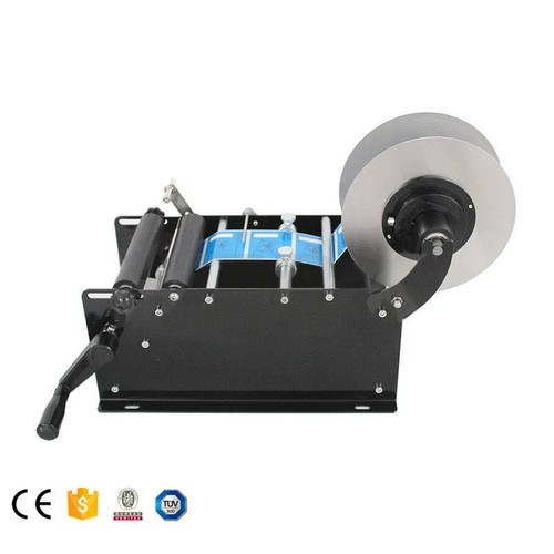Manual round bottle labeling - round,
