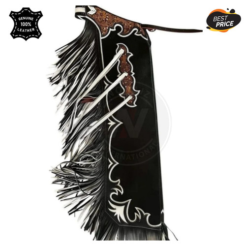 Handmade leather rodeo chaps - handmade,