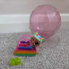 LOL Surprise Lil Sister LIL RAINBOW RAVER **ultra rare** with ball bag and shoes